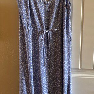 Rails spaghetti strap dress sky blue daisies